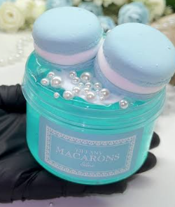 Blue macron slime