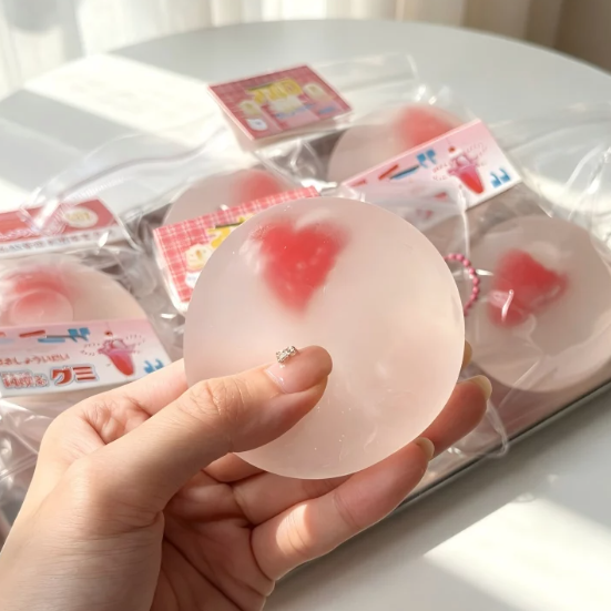 Coconut Oil Squishy Heart Surprise Inside