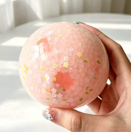 Peach moldable squishy firm