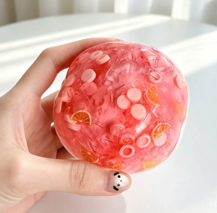 Fruit multicolor ball clay/coconut oil firm / holds shape ball