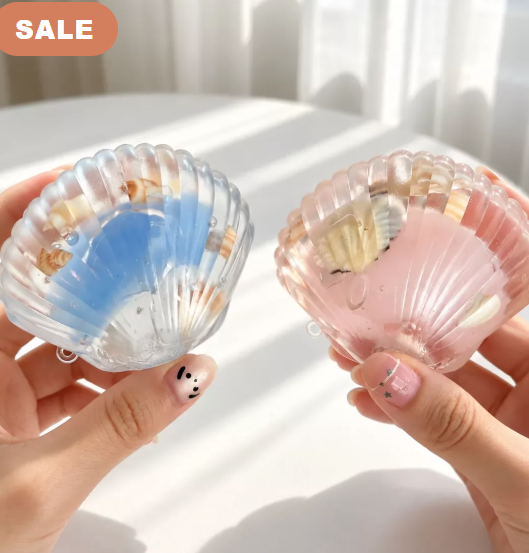 Seashell coconut oil firm squishy