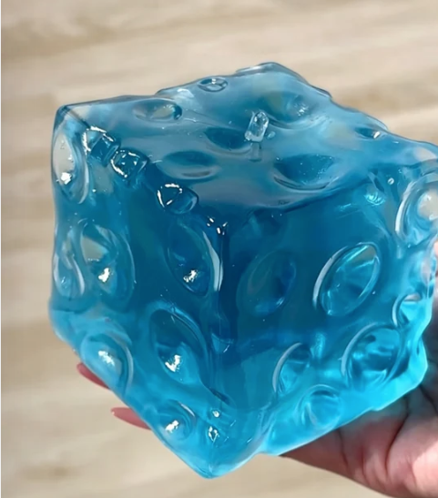 Dark blue glacier cheese coconut oil