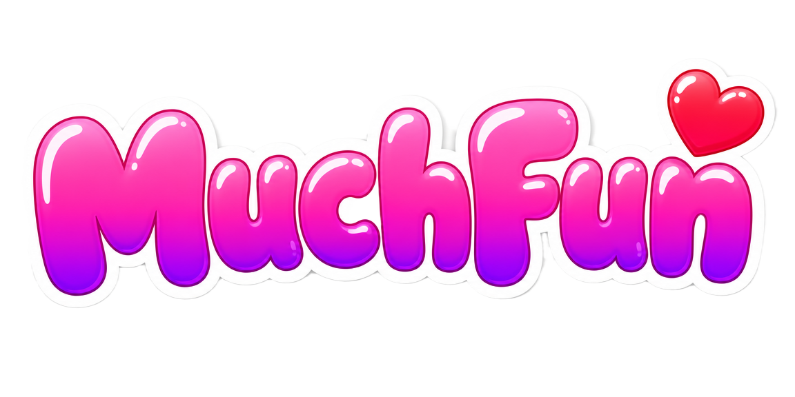 MuchFun kawaii bubble logo